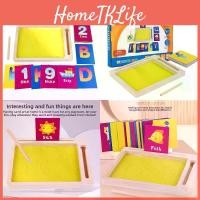 ราคา Wooden Sand Drawing Board Early Education Toy For Kids Age 3 To 6 With Cognitive Card Set (1734504379345766200)