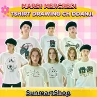 ราคา [ของแท้/พร้อมส่ง] มาดิ เสื้อยืดฟรีไซส์ สกรีนน้องหมา TSHIRT DRAWING CH DDANJI (รุ่นใหม่ล่าสุด) (1733091887491418096)