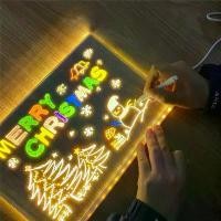 ราคา Magic Glow Kids Drawing Board: Reusable LCD Tablet with Night Light LED Note Board Erasable Light-Up Doodle Pad (1734456144760768004)