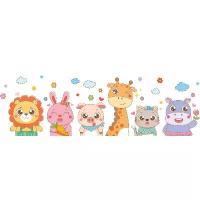 ราคา สติกเกอร์ลายการ์ตูนสัตว์สำหรับห้องเด็ก, ตกแต่งผนังห้องนอน, งานศิลปะติดผนัง, สติกเกอร์ติดผนัง, วอลเปเปอร์ (1734573234786370971)