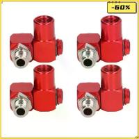 ราคา Qiangsheng Hardware 4 ชิ้น ทั่วไป ขนาด 1/4 นิ้ว ขั้วต่อสายลมแบบหมุนได้ แดง ด้าย NPT ข้อต่อหมุนสำหรับเครื่องมือลม อลูมิเนียม หมุนได้ 360 องศา อะแดปเตอร์เครื่องมือลม สำหรับเครื่องม (1734425797697242167)