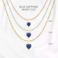 ราคา สร้อยคอไพลินแท้ (Blue Sapphire) หัวใจพรีเมียม เงินแท้ 925 ชุบทองคำขาว/ทอง /โรสโกลด์ จี้พลอย GEORGE Jewelry (1734500006379357435)