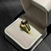 ราคา แหวนพลอยทับทิมสตาร์แซฟไฟร์จันทบุรี (Black Star Sapphire) (1734763620464821359)