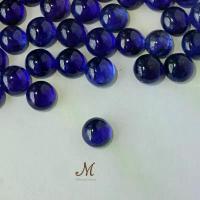 ราคา Natural Blue Sapphire Loose Gems พลอยแท้ไพลิน เจียระไนหลังเบี้ย ทรงกลม เผาใหม่ พร้อมฝังตัวเรือน DIY (1734440812343362959)