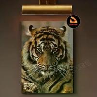 ราคา โปสเตอร์เสือ, ของตกแต่งผนัง, ของตกแต่งผนังสวยงาม, ภาพเสือ, สำหรับห้องนั่งเล่น, ภาพวาดกรอบไม้ HM37 (1732428071896057807)