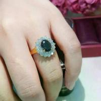 ราคา ส่งฟรี แหวนนิลล้อมเพชร เครื่องประดับไทย พูนทรัพย์ มีใบรับประกัน งารปราณีต งดงาม RD98R600 (1729736296983202770)
