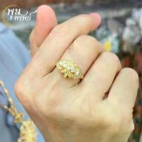 ราคา ส่งฟรี แหวนเพชรซีกดอกไม้ชูเพชรแถวเดียว เครื่องประดับไทย พูนทรัพย์ มีใบรับประกัน หรูหรา ทันสมัย สง่า RD189R300 (1729673526300281810)