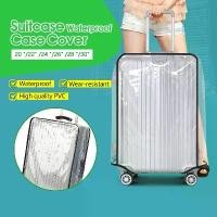 ราคา TravelGear24 พลาสติกคลุมกระเป๋าเดินทาง PVC ใส มีขอบ 20 / 22/ 24 / 26 / 28 / 30 นิ้ว ผ้าคลุมกระเป๋าเดินทาง กันน้ำ กันเปื้อน กันรอย ติดแน่น Cover Suitcase Luggage ใช้ได้ดี (1730730997731199501)