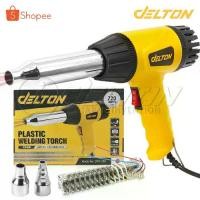 ราคา Delton เครื่องเป่าลมร้อน ปืนเป่าลมร้อน ปืนเชื่อม พลาสติก พีวีซี PVC พร้อมอะไหล่ ไส้ฮีทเตอร์ Heater 720 วัตต์ (1734478925314098650)