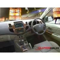 ราคา ชุดตกแต่งภายในหน้าคอนโซลลายไม้ Walnut Fortuner 2004-2008 รุ่น TOP เกียร์ AUTO 8ชิ้น (1734558617931514881)