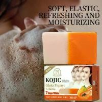 ราคา สบู่ทำมือสูตรมะละกอดิบผสมกรดโคจิก+เลมอน+ขมิ้น พร้อมน้ำมันหอมระเหย ฟังก์ชัน 4-in-1 สำหรับอาบและทำความสะอาด ผิวเปล่งประกาย (1733937073496949862)