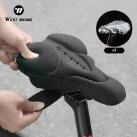 ราคา ที่รองเบาะจักรยาน WEST BIKING ปลอกหุ้มเบาะนุ่ม ระบายอากาศได้ดี ฟองน้ำนุ่มสำหรับเบาะจักรยาน (1733442237713254089)