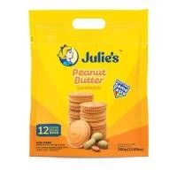 ราคา [COD] (พร้อมส่งขนมอร่อย ราคาถูก) จูลี่ส์ บิสกิตเนยถั่ว ห่อใหญ่ 360g Julies Peanut Butter Biscuit ขนมไส้เนยถั่ว คุกกี้เนยถั่ว (1734831164121056274)