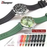 ราคา สายนาฬิกายางซิลิโคนปลายโค้ง 20 มม. 22 มม. 21 มม. สำหรับสายนาฬิกา Rolex แบรนด์สายนาฬิกาผู้ชาย อุปกรณ์เสริมนาฬิกาข้อมือ (1733981381673125306)