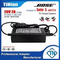 ราคา อะแดปเตอร์ชาร์จใหม่ 20V 2A (1.8A) แบบ AC/DC รุ่น DT20V 1.8C DC สำหรับ Bose Solo 5 ทีวี ซาวด์บาร์ ระบบ และลำโพงบลูทูธ รุ่น 418775 (1734662252749293364)