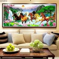 ราคา ภาพวาดเพชร 5 มิติ ม้าความสำเร็จ อัญมณี แปดตัว ม้านิยม ทิวทัศน์ ปักครอสติช ชุด (1733704238536034273)