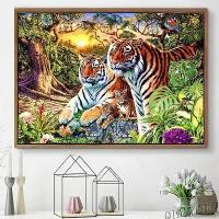 ราคา ภาพวาดเพชรสัตว์เสือ 5D DIY เต็มรอบ ปักครอสติช เพชร ตกแต่งบ้าน (1733820583432128481)