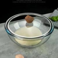 ราคา Household heat-resistant glass bowl, microwave egg-beating bowl, large glass bowl, glass basin, soup bowl, rice bowl, instant noodle bowl, egg beater (1734780245762082376)