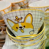 ราคา [COD] [tiktok]5-Inch Ceramic Cup, Cartoon Dog Pattern, Tall, Cute Cup, Made from Good Quality Ceramic. Can Be Used in the Microwave (1732969256168621517)
