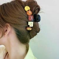 ราคา Cute Cartoon Biscuits Grip Female 2024 New High Sense Barrettes Back Head Spring and Summer Shark Clip Hairware (1734808151323149495)