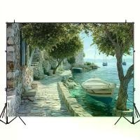 ราคา 2D Flat - 1pc 2D Flat Banner Background Cloth, Greek, Vintage Photography Backdrop, Banner for Weddings And Birthday Parties, Party Decoration Supplies, Home Wall Decor Items, In (1734050010627605654)