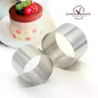 ราคา ริงกลม สแตนเลส สูง 5 /6 /8 ซม. + ขนาด 6 ซม. - 9 นิ้ว /mousse Ring stainless พิมพ์เค้ก ทาร์ต วงแหวน มูสเค้ก กดคุกกี้ Tart (1733326038059943706)