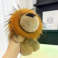 ราคา Simba Lion King rex rabbit fur pendant, cute little lion plush toy, car keychain, doll ornament (1734588918550333268)