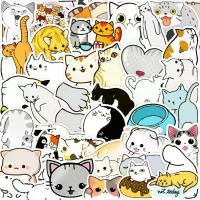 ราคา 50 สติ๊กเกอร์การ์ตูนแมวน่ารักสำหรับคอมพิวเตอร์ แล็ปท็อป โทรศัพท์ ขวดน้ำ สมุดบันทึก สมุดจดบันทึก กันน้ำ (1734022060191549394)