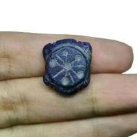 ราคา จี้หินลาพิสลาซูลี่ หินแท้ธรรมชาติ แกะสลัก จี้หินโบราณ Natural Lapis Lazuli Intaglio Engraved Bead Pendant Collectible (1734221623104014017)