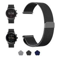 ราคา สายนาฬิกาโลหะสแตนเลส, สร้อยข้อมือสายรัด Fossil, สีดำ, สำหรับ Fossil Gen 4 3 Q Explorist HR (1731989727473600754)