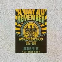 ราคา 1 piece<a day="" to="" remember,="" moose="" blood="" &="" wage="" war="">Poster - Official merchandise style frameless flat canvas print, punk/metal music wall art, suitable for (1734376090844693758)