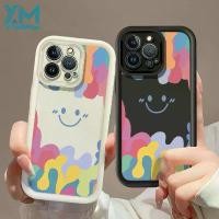 ราคา YIAMIA Case for Samsung Galaxy S21 S23 S22 J2 A71 Special S24 J7 Special A55 A70 J4 Essential Protective Cover Plus A7 G530 A73 Essential Plus S24 A72 Cartoon Watercolor Smiling Face Phone Case (17339