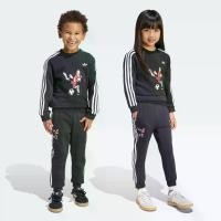 ราคา adidas ไลฟ์สไตล์ ชุดเสื้อคอกลมและกางเกง ADIDAS DISNEY เด็ก สีดำ KC8429 (1734420744239154963)