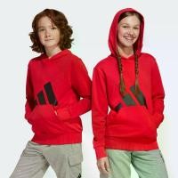 ราคา adidas Lifestyle Essentials Hoodie Kids Unisex Red JE1389 (1731979839978572563)