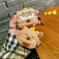 ราคา Capybara honeybee เคสซิลิโคนลายการ์ตูนน่ารักสำหรับ Apple airpods 3 2 1 Pro 2พร้อมเคสพวงกุญแจชาร์จไร้สายกล่องปลอกนิ่ม (1735017633041450760)