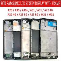 ราคา หน้าจอ LCD ทดสอบสำหรับ Samsung A51, A30S, A31, A20, A30, M21, M31, A22, A32 4G, A53, A33, A53 5G, ชุดหมายเลขทัชสกรีน, พร้อมกรอบ (1731117819089816481)