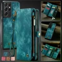 ราคา 【Crystal】 CaseMe Magnetic Flip Leather Phone Case for Samsung Galaxy S25 Edge S24 FE S23 Ultra S22 Plus S21 S20 Note 20 Wallet Cards Cover (1734849631188387240)