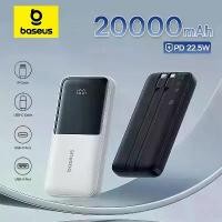 ราคา [COD] แบตเตอรี่สำรอง Baseus ความจุ 20000mAh รองรับการชาร์จเร็ว PD 22.5W สำหรับโทรศัพท์มือถือ Xiaomi Poco iPhone Samsung iPad (1734942751714673955)