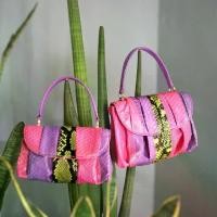 ราคา TANGO กระเป๋าแฟชั่นสตรีรุ่น RITA-A กระเป๋าหนังงูแท้ ไซส์กลาง Exotic Snakeskin Leather Bag (MEDIUM) (1735452599235413794)
