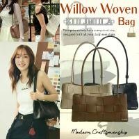 ราคา COD Somethingapparels trend -KULIMULA Willow Woven Bag กระเป๋าสาน สะพายข้าง กระเป๋าถือ Shoulder Bag (1735037554645304462)