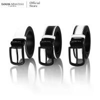ราคา หรูหราเบาบาง หลุยส์ มอนตินี (ขาว)เข็มขัดผู้ชาย Men Belt เข็มขัดหนังวัวแท้หัวหมุน MGN248 สไตล์อินเทรนด์ (1734902145207993922)