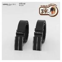 ราคา Louis Montini Belt เข็มขัดหนังวัวแท้ หัวออโต้เข็มขัดหนังแท้ เข็มขัดผู้ชาย MGN378 ขายดี (1731774904309876310)