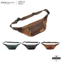 ราคา Louis Montini (Massachusetts) กระเป๋าคาดอก หนังแท้ทั้งใบ กระเป๋าคาดอกผู้ชาย หนังวัวแท้ Genuine leather belt bag BCG11 (1729983964076738682)