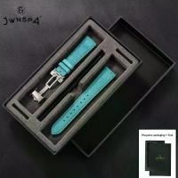ราคา [Sport] JWNSPA Leather Watch Band Quick Release Strap Handmade Stitching For Breitling I Omega Watch Accessories Bracelet Watchbands (1735347207852098819)
