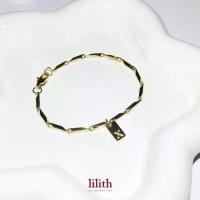 ราคา Lilith - Square letter charm bracelet (gold) (1735275083044718513)