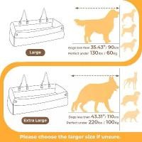 ราคา 【JING】 Luxury Dog Beds Faux Leather Car Seat Booster Double Seats Pet Bed with Safety Buckle Customized LOGO (1735409030038849384)