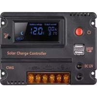 ราคา GHB 20A 12V 24V Solar Charge Controller Auto Switch LCD Solar Panel Battery Regulator Charge Controller Overload Protection Temperature Compensation (1734800631480026319)