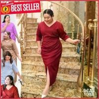 ราคา Praewday | ชุดออกงานชุดราตรีสาวอ้วน ชุดเพื่อนเจ้าสาว สาวอวบอ้วนไซส์ใหญ่ plussize G11 NINE PLEAT DRESS ยึดรูปแบบเดียวกัน (1735450129694164958)