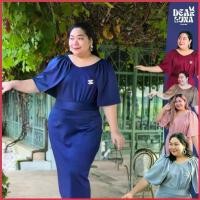 ราคา Praewday | ชุดออกงานชุดราตรีสาวอ้วน ชุดเพื่อนเจ้าสาวสาวอวบอ้วนไซส์ใหญ่plussize G12 ANGLE DRESS จัดส่งจากกทม (1735448841631926239)