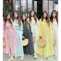 ราคา Lady dress ชุดเดรสแม็กซี่ เดรสแขนยาว ลำลองสไตล์ วินเทจ สำหรับผู้หญิง (1734635516479768350)